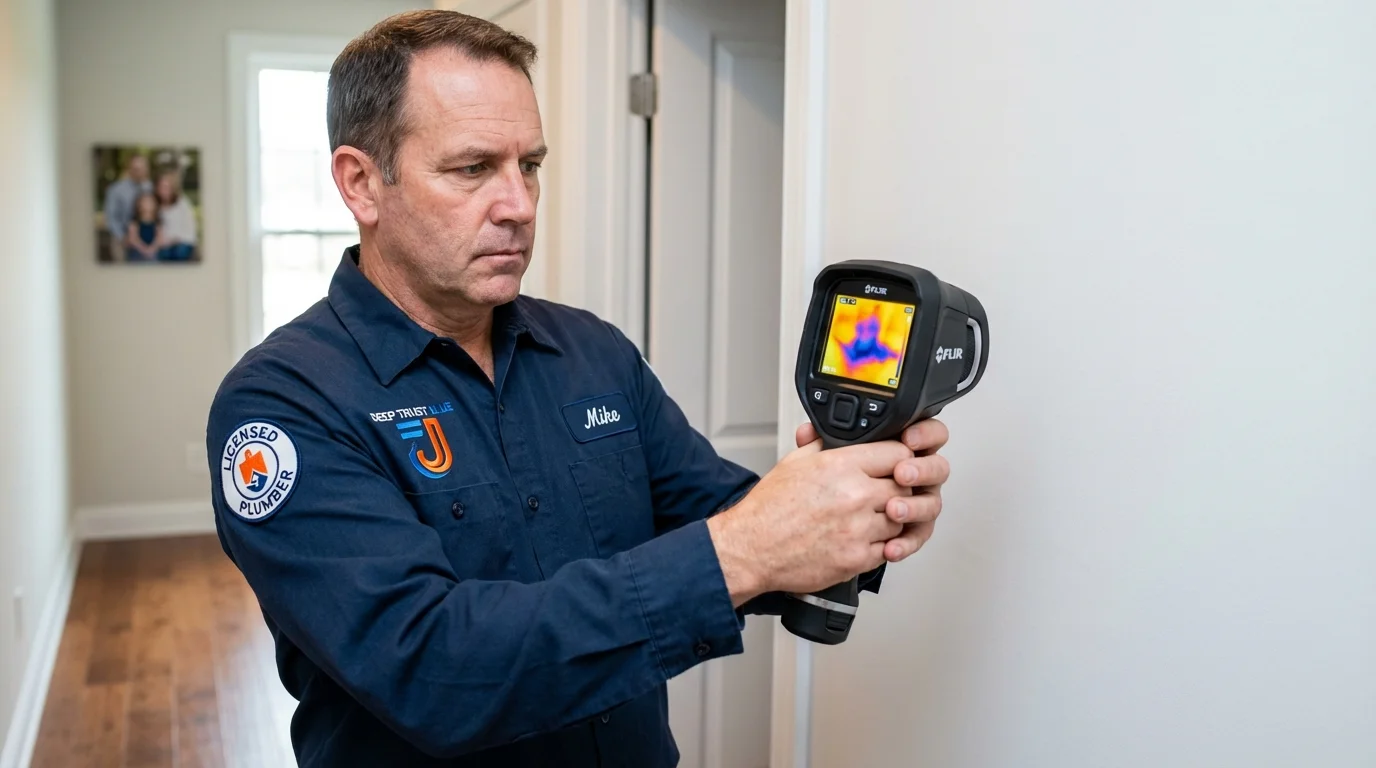 Thermal imaging leak detection by Johns Plumbing LLC in Glyndon